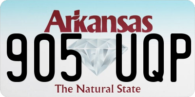 AR license plate 905UQP