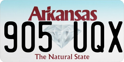 AR license plate 905UQX