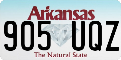 AR license plate 905UQZ