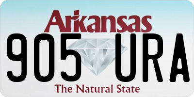 AR license plate 905URA