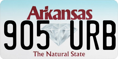AR license plate 905URB