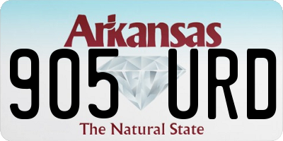 AR license plate 905URD