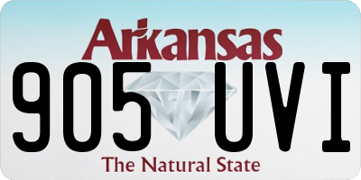 AR license plate 905UVI