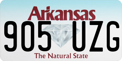 AR license plate 905UZG