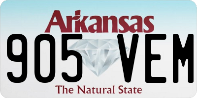 AR license plate 905VEM