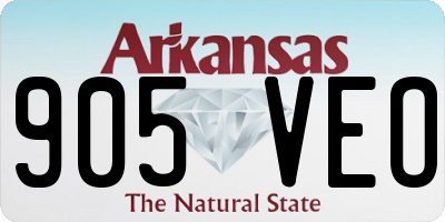 AR license plate 905VEO