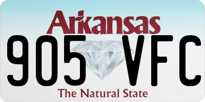 AR license plate 905VFC