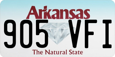 AR license plate 905VFI