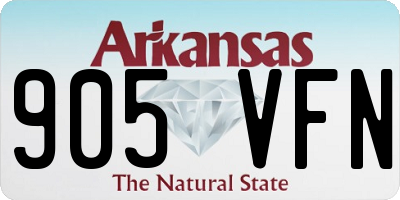 AR license plate 905VFN