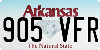 AR license plate 905VFR