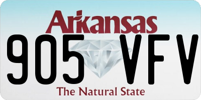 AR license plate 905VFV