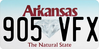 AR license plate 905VFX
