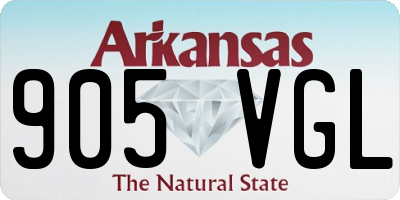 AR license plate 905VGL