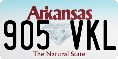 AR license plate 905VKL