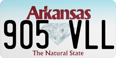 AR license plate 905VLL