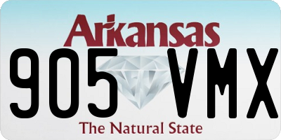 AR license plate 905VMX