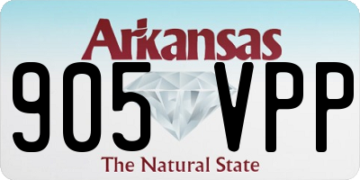 AR license plate 905VPP