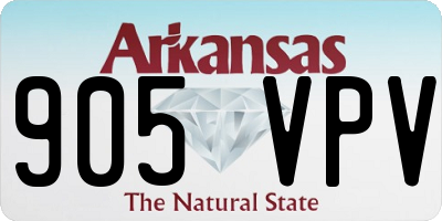 AR license plate 905VPV