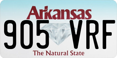 AR license plate 905VRF