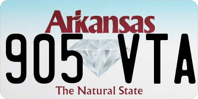 AR license plate 905VTA