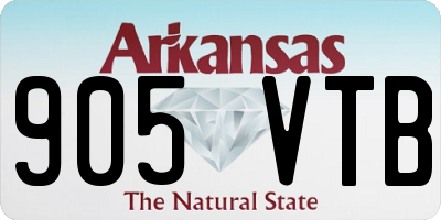 AR license plate 905VTB