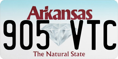 AR license plate 905VTC