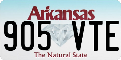 AR license plate 905VTE