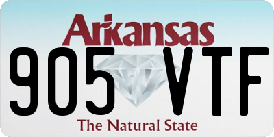 AR license plate 905VTF