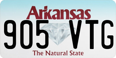 AR license plate 905VTG