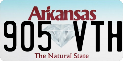AR license plate 905VTH