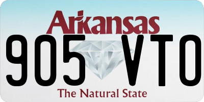 AR license plate 905VTO