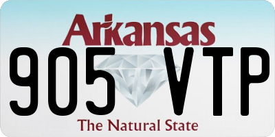AR license plate 905VTP