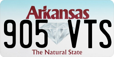 AR license plate 905VTS