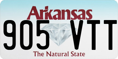 AR license plate 905VTT