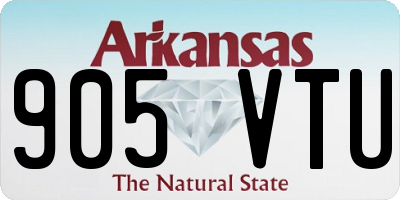 AR license plate 905VTU