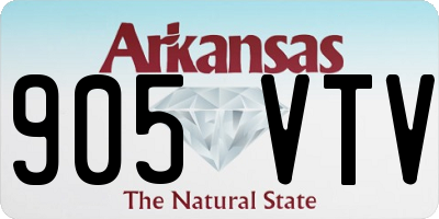 AR license plate 905VTV