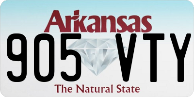 AR license plate 905VTY