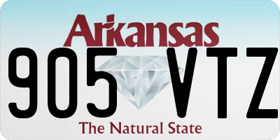 AR license plate 905VTZ