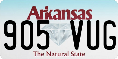 AR license plate 905VUG
