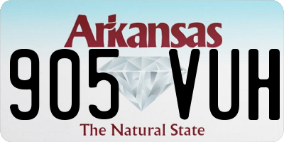 AR license plate 905VUH