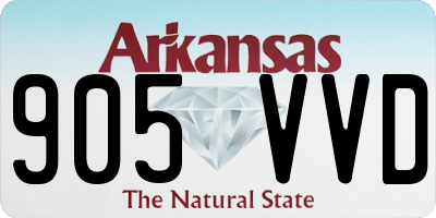 AR license plate 905VVD