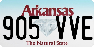 AR license plate 905VVE