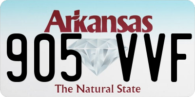 AR license plate 905VVF