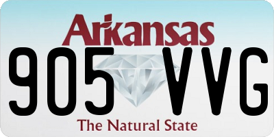 AR license plate 905VVG