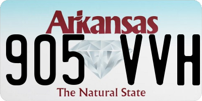AR license plate 905VVH