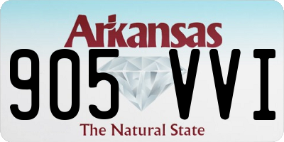AR license plate 905VVI