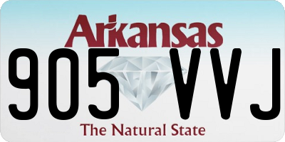 AR license plate 905VVJ