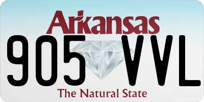 AR license plate 905VVL