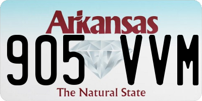 AR license plate 905VVM