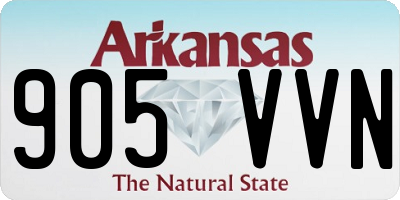 AR license plate 905VVN